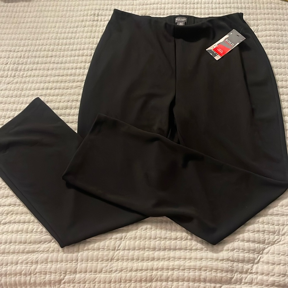 Stretch Black Dress Pants Curvy Bold Elements Cut to Curve